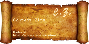 Conradt Zita névjegykártya